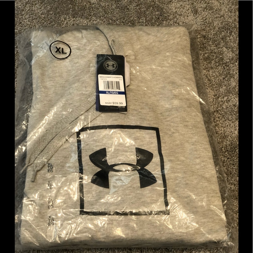 NWT Under Armour Mens Rival Fleece Logo Hoodie - Picture 7 of 7
